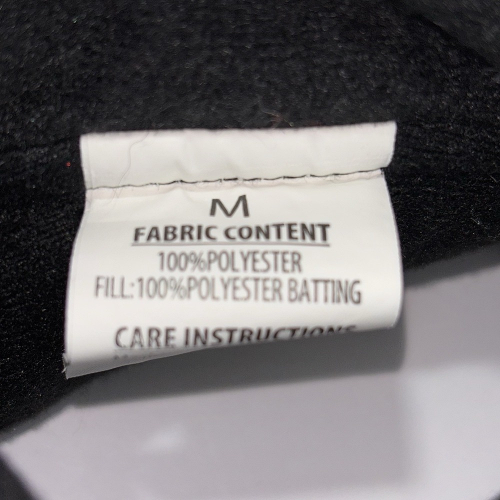 Winter Dog Coat Size Medium Black Dog Jacket Hook And Loop Closure - Picture 3 of 4